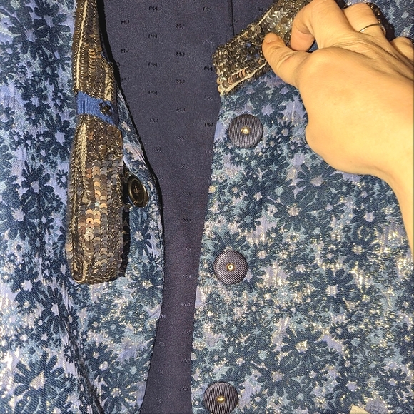 NWOT Marc Jacobs Wool Silk Floral Brocade Jacquard Sequin Print Blazer Jacket 8 - Picture 9 of 16